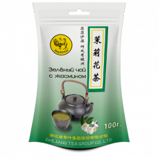 Чай Чёрный дракон Зеленый с жасмином мяг/уп 100гр