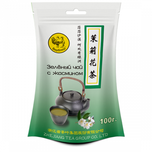 Чай Чёрный дракон Зеленый с жасмином мяг/уп 100гр