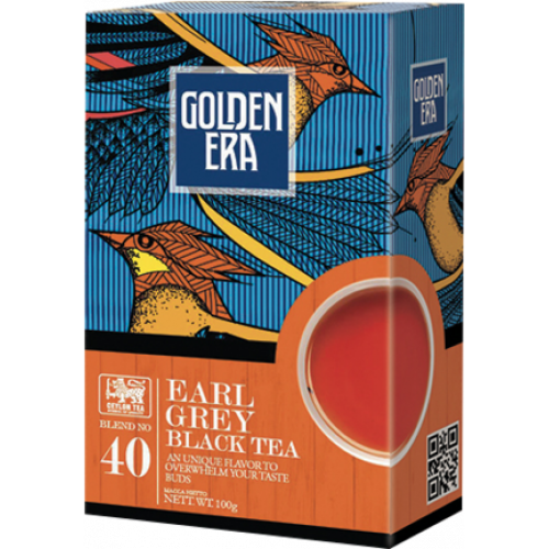 Чай Golden Era чёрный с бергамотом Earl Grey картон 100гр