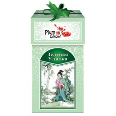 Чай Plum Snow зеленый Зелёная улитка картон 100г