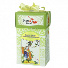 Чай Plum Snow зеленый Золотая улитка с Ананасом и Грейпфрутом картон 100г