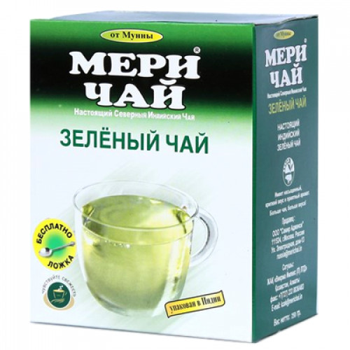 Чай Meri Chai зеленый Северный Индийский картон 100/250г