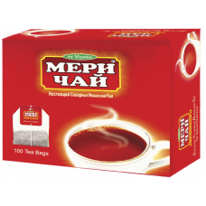 Чай Meri Chai черный Индийский  пакетированный картон 100 пак.
