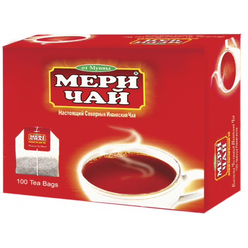 Чай Meri Chai черный Индийский  пакетированный картон 100 пак.