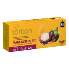 Чай Tarlton чёрный цейлон  Мангустин пакетированный картон 25пак