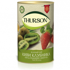 Чай Thurson зелёный Тубус Клубника-Киви 100г