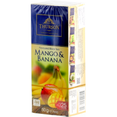 Чай Thurson черный Манго-Банан пакетированный картон 25пак