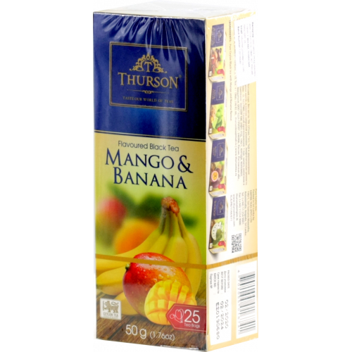 Чай Thurson черный Манго-Банан пакетированный картон 25пак