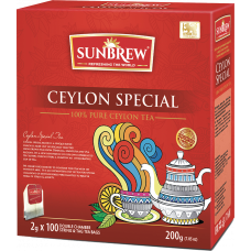 Чай Sunbrew черный пакетированный картон 100пак