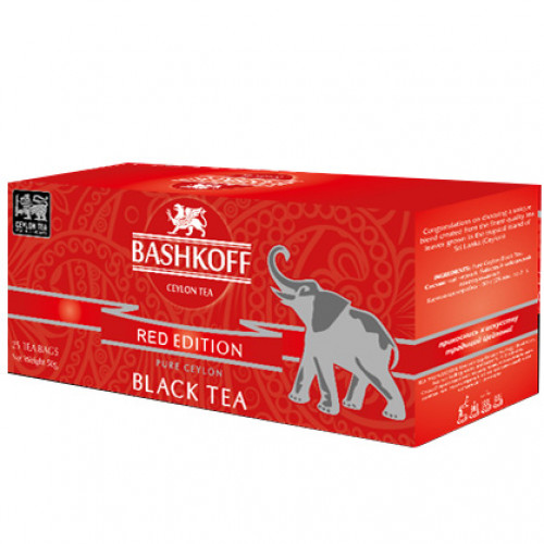 Чай BASHKOFF  Red Edition черный Пакетированный  картон 25пак  