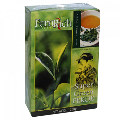 Чай FemRich Зеленый Exlusive Зеленый Super Green  Картон 100/250гр