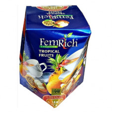 Чай FemRich Exlusive черный Тропические фрукты картон 100гр