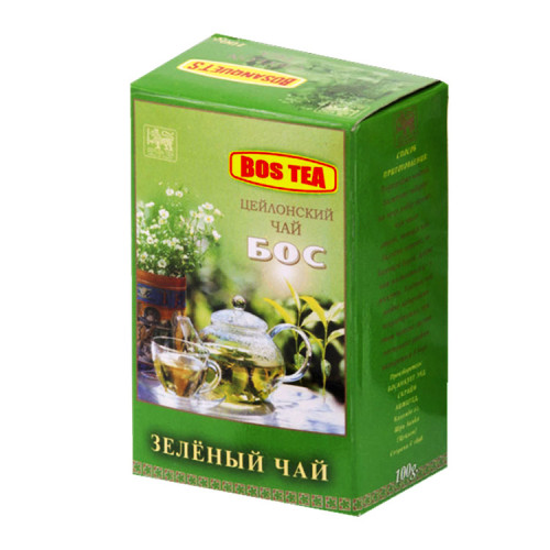 Чай Bos зеленый картон 100гр