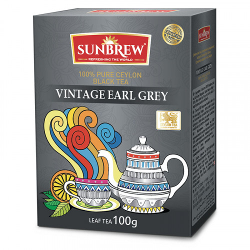 Чай SUNBREW VINTAGE EARL GREY черный  картон 100/200 гр
