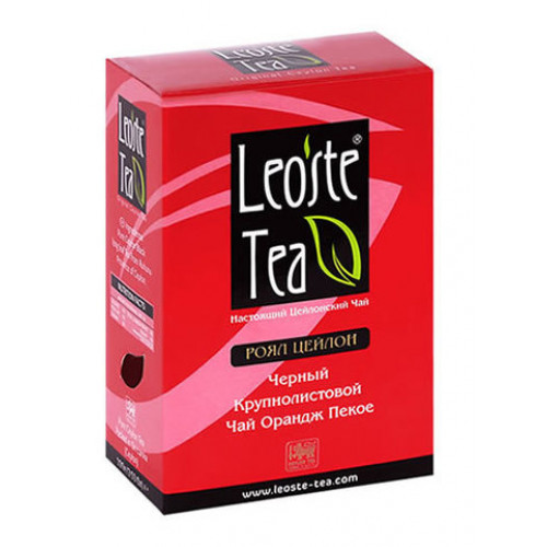 Чай Leoste Royal Ceylon черный Картон 100/200г